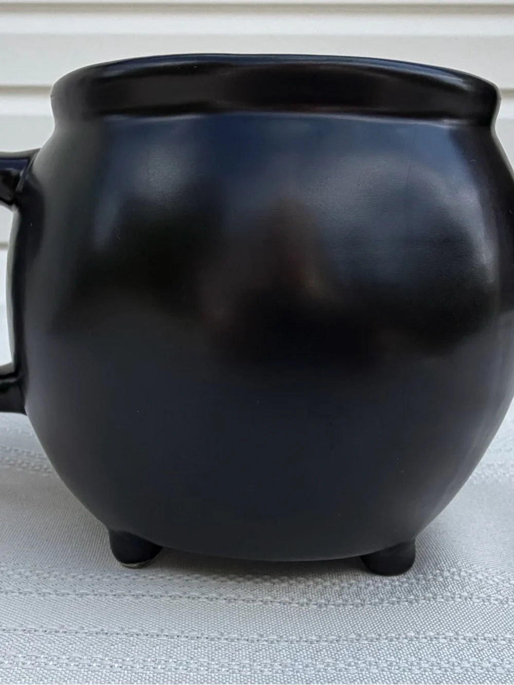 Rae Dunn BOO Halloween Cauldron Mug Black Footed Artisan Collection #187